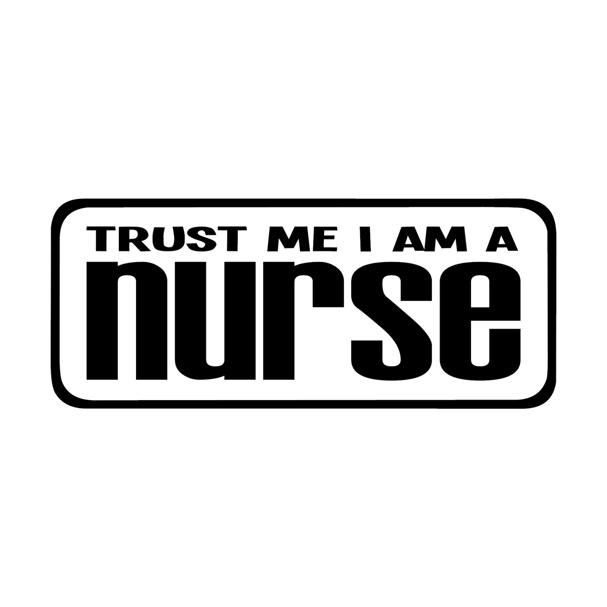 Because I'm a super cool nurse, trust me I know stuff White Typography -  Super Cool Nurse - Sticker