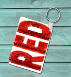 RED Remember Everyone Deployed Keychain Double Sided Aluminum | 6 choices | Military Support | Deployments | Patriotic | USA