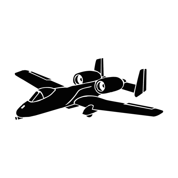 A-10 Warthog Decal Window Decal Air Force Aircraft Decal - Anthem Graphix
