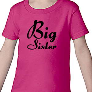 TODDLER - Children Big Sister - Announcement or day of birth shrit - anthem-graphix