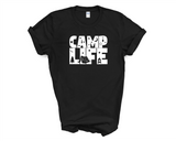 Camp Life, Camping Shirt, Camp Lover, Trees, Tent, Camp Fire, Stars, Adventure, Hiking, Camper Shirt