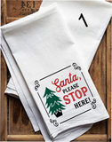 Farmhouse Flour Sack Individual Christmas Tea Towel (8) Designs Towel, Dish Towel, Kitchen Towel, Hand Towel, Drying Towel