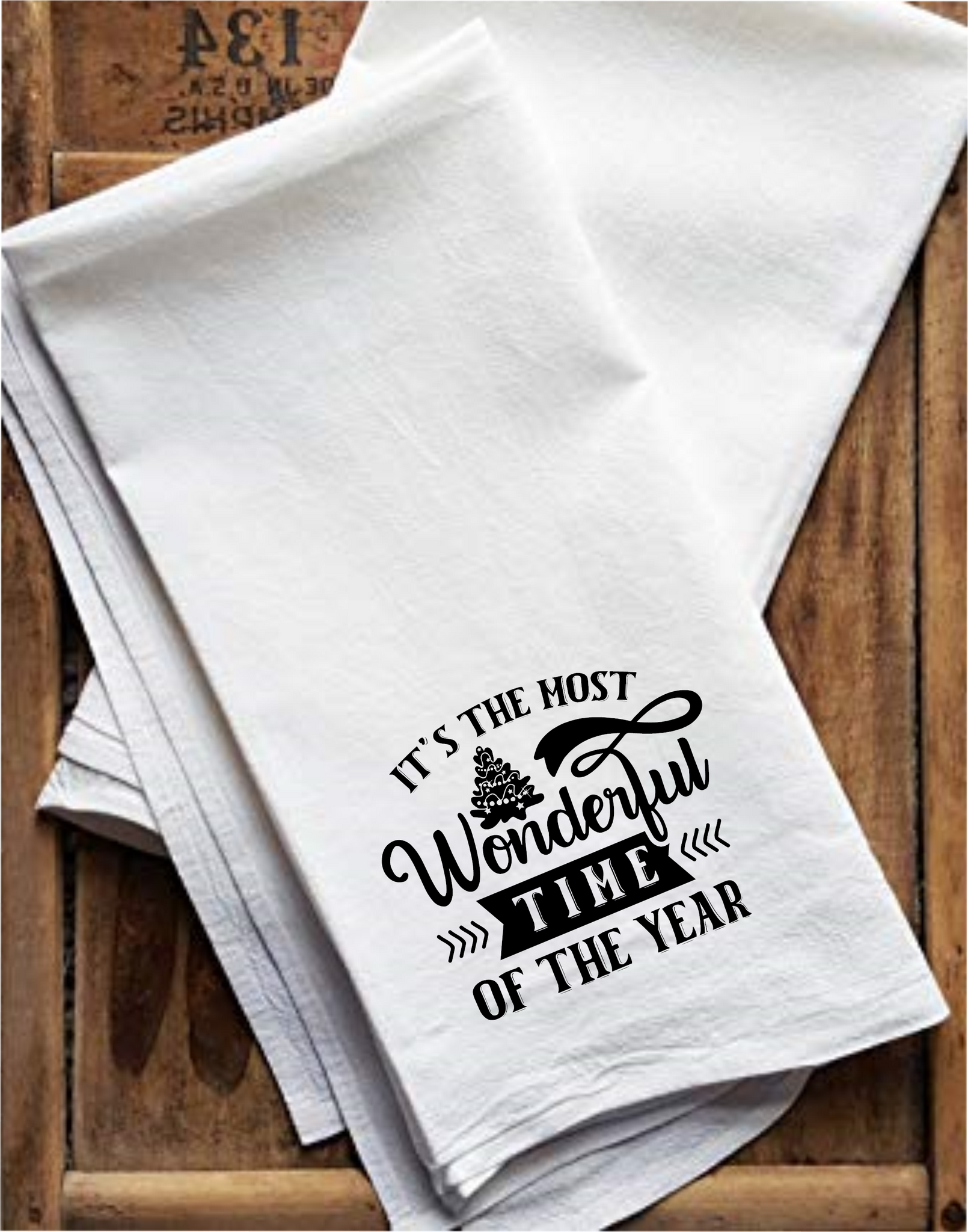 Flour Sack Christmas Designs Towel, Dish Towel, Funny Kitchen