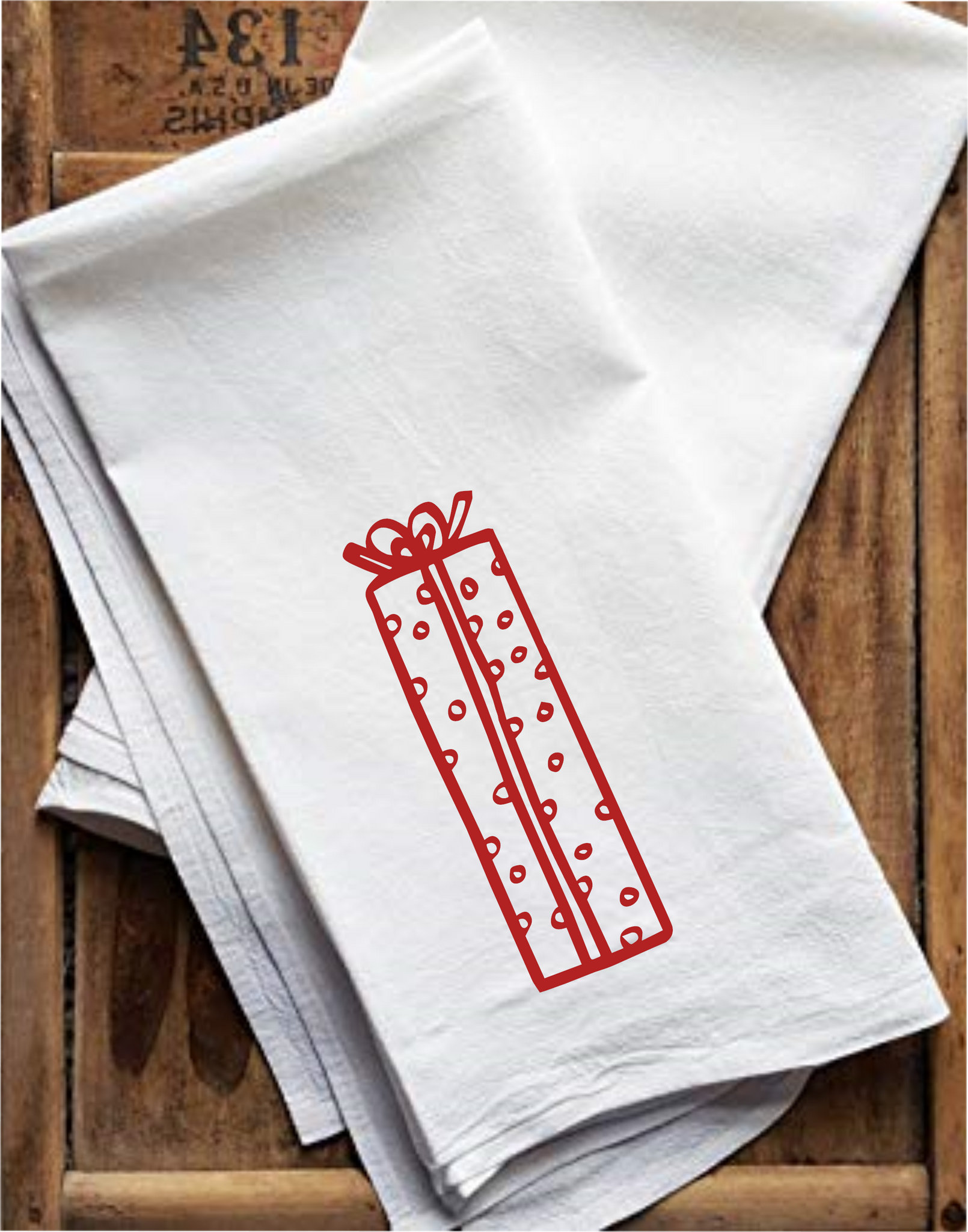 Flour Sack Christmas Designs Towel, Dish Towel, Funny Kitchen