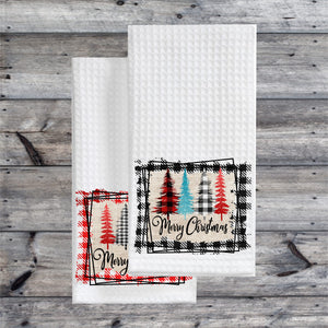 Buffalo Check Kitchen Towel - Red and Black