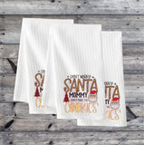 Christmas Kitchen Waffle Towel, Farmhouse waffle towels