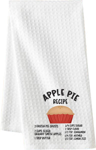 Recipe Waffle Kitchen Towel, Decor for home, Holiday Gifts for mom, hostess gift, New Home, Dish Towel