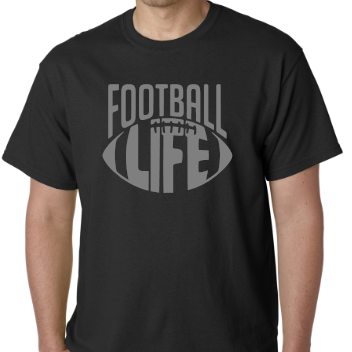 Football Life - Great to wear to football games - wear to a game night - anthem-graphix