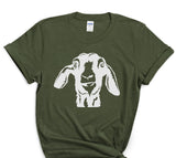 Goat face shirt, Farm life, Goat life, Mom of goats, pick from three (3) designs, many color choices