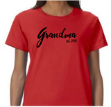 Women's Grandma established in year - anthem-graphix