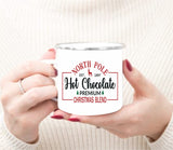 Hot Chocolate Mug, Hot Cocoa Mug, North Pole Hot Chocolate Mug, Christmas Eve Mug, Christmas Eve Hot Chocolate