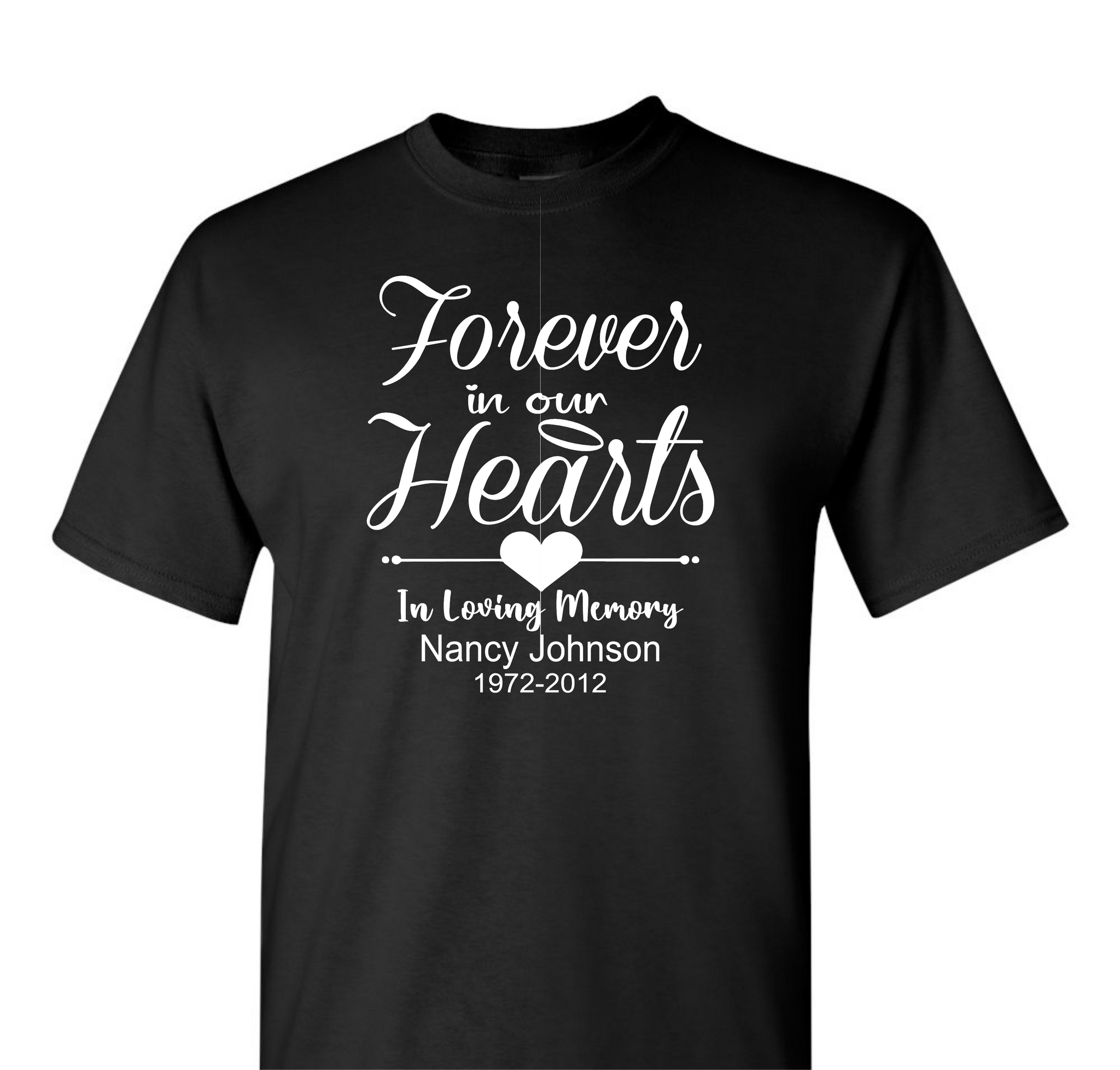 In Loving Memory Shirt With Wings Photo Template