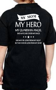 TODDLER My Mom My Hero My Guardian Angel - Death Memorial Deceased - anthem-graphix