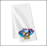 Chicken Mama, Cows, Lovin' the Farm Life, Crazy Chicken Lady, In the Coop, On the Farm Kitchen Waffle Towel