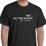 OH, The Places you will go... Plane shirt - Men - Children - Boys