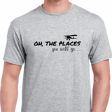 OH, The Places you will go... Plane shirt - Men - Children - Boys