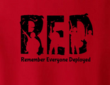 TODDLER  Rustic - Support Our Troops - Wear RED on Friday - Remember Everyone Deployed - anthem-graphix