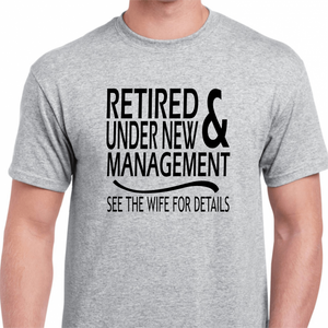 gray retirement shirt