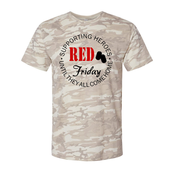RED Friday Beige Camo Supporting our Heroes Until They All Come Home